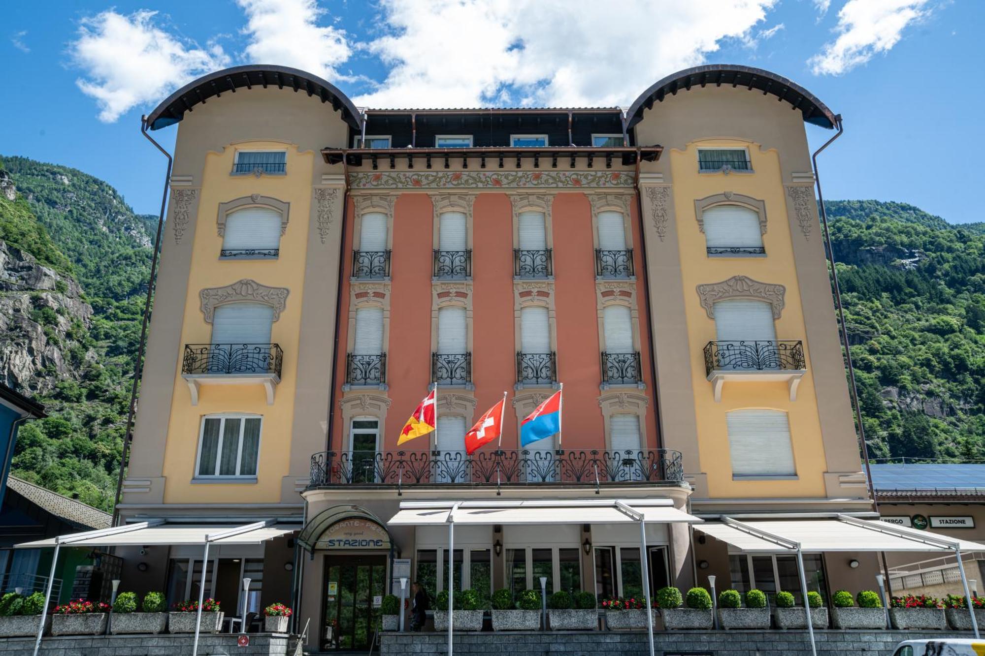 Albergo Stazione Bodio Bagian luar foto